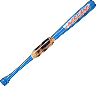 31"/ 35-oz Blue Heavy Weight Two Handed Baseball & Softball bat with Solid Pro Maple Wood for to Improve Strength, bat Speed, Overall Swing Trainer and Adult in Barrel Size 2.50 with Flame Work