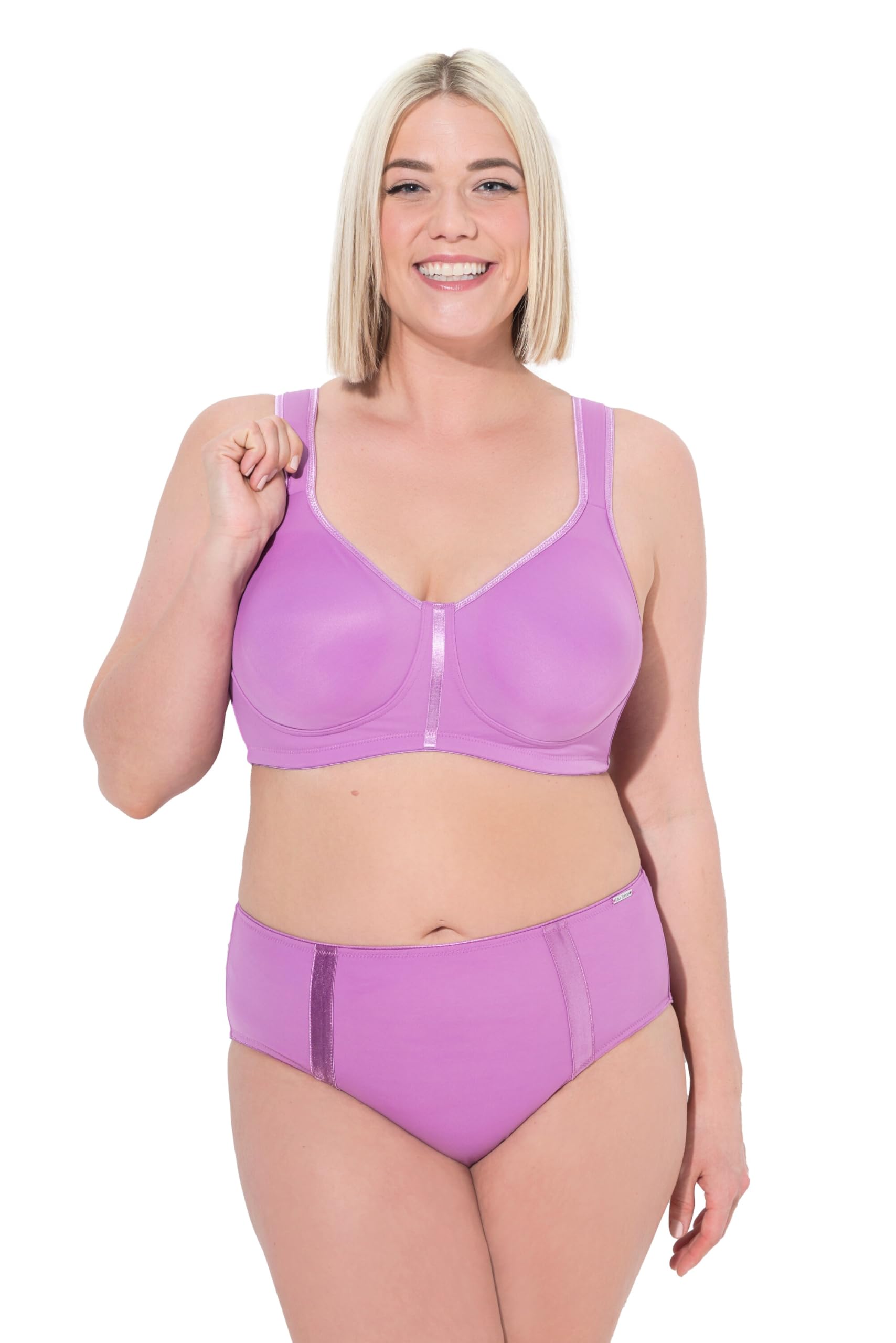 Ulla Popken Damen große Größen Übergrößen Plus Size Wellness-BH, Mikrofaser, ohne Bügel 812319