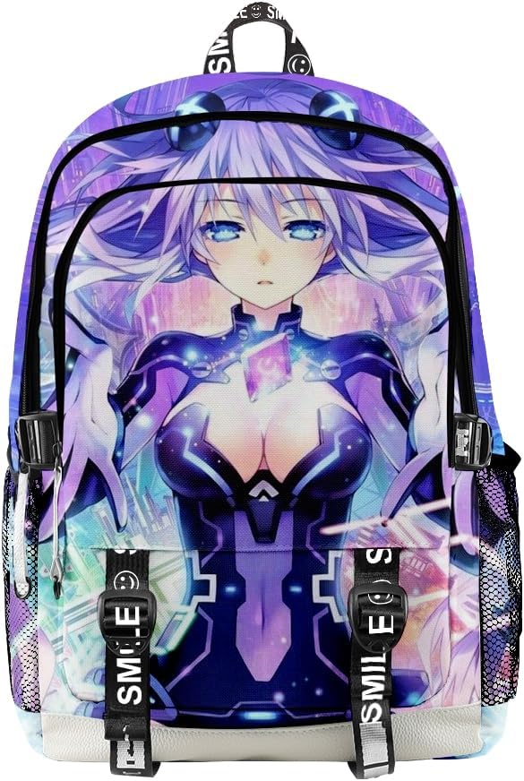 ISaikoy Anime Hyperdimension Neptunia Backpack Daypack Laptop Bag 3D Printing School Bag Bookbag 3