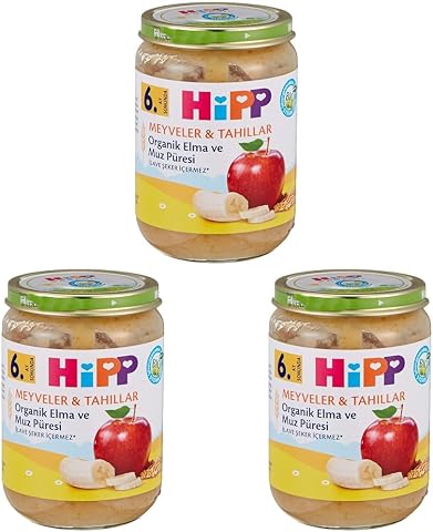 Hipp Organik Elma Ve Muz Püresi 190 Gr 1 Paket(1 X 190 G) 3lü paket