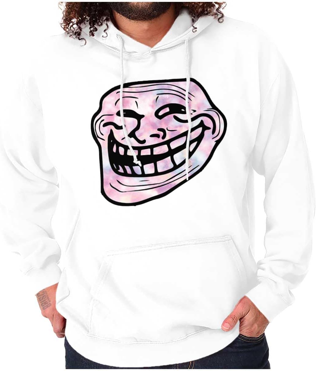Brisco Brands Funny Internet Troll Face Meme Hoodie Sweatshirt Women Men