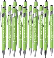 Vista 78 de 10 bolígrafos personalizados a granel, bolígrafo personalizado, bolígrafo grabado con nombre, logotipo, lápiz capacitivo para pantallas táctiles, a