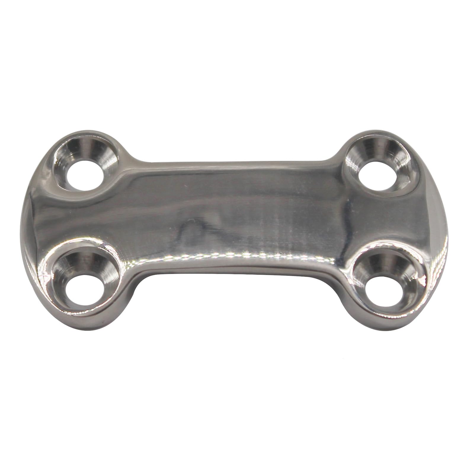 25mm Webbing Pressure Plate 304 Stainless Steel Multipurpose Fixing Plate for Yachts,Boat Decks Come with Screws (4 Pieces) - Image 2