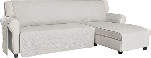 ISSUNTEX Fundas de sofá modular para perros, funda reversible en forma de L, resistente al agua, protector de furinture para niños y mascotas (S,