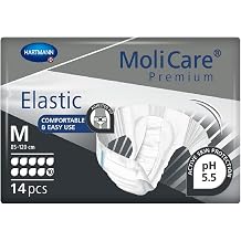 MoliCare Premium Elastic 10 Drops Incontinence Briefs Size M 4 x 14 Pieces