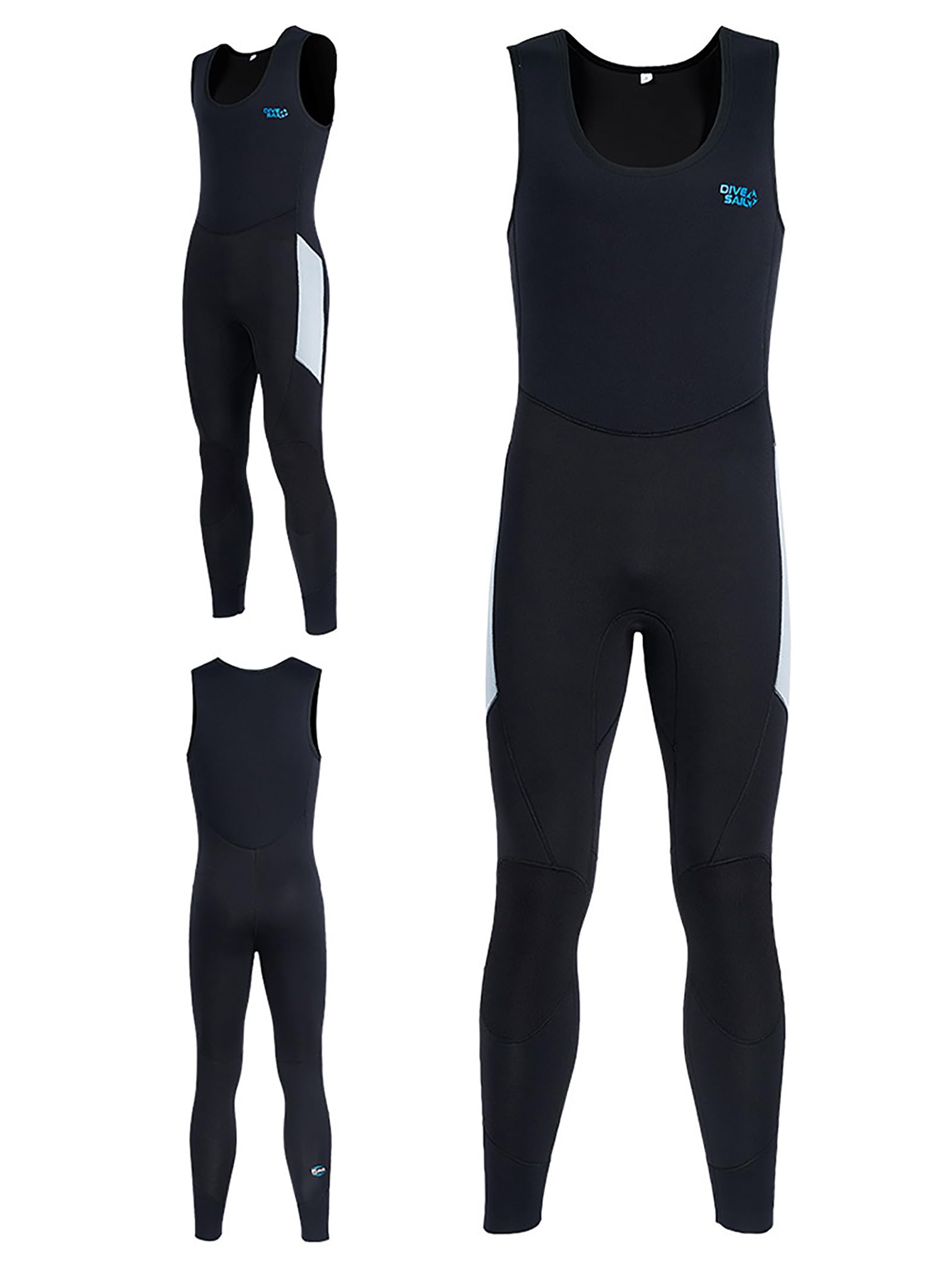 Nero,M,Muta in Neoprene 5mm per Uomo, Due Pezzi, con Cappuccio, Cerniera Frontale, Calda, Protezione UV per Snorkeling e Immersioni