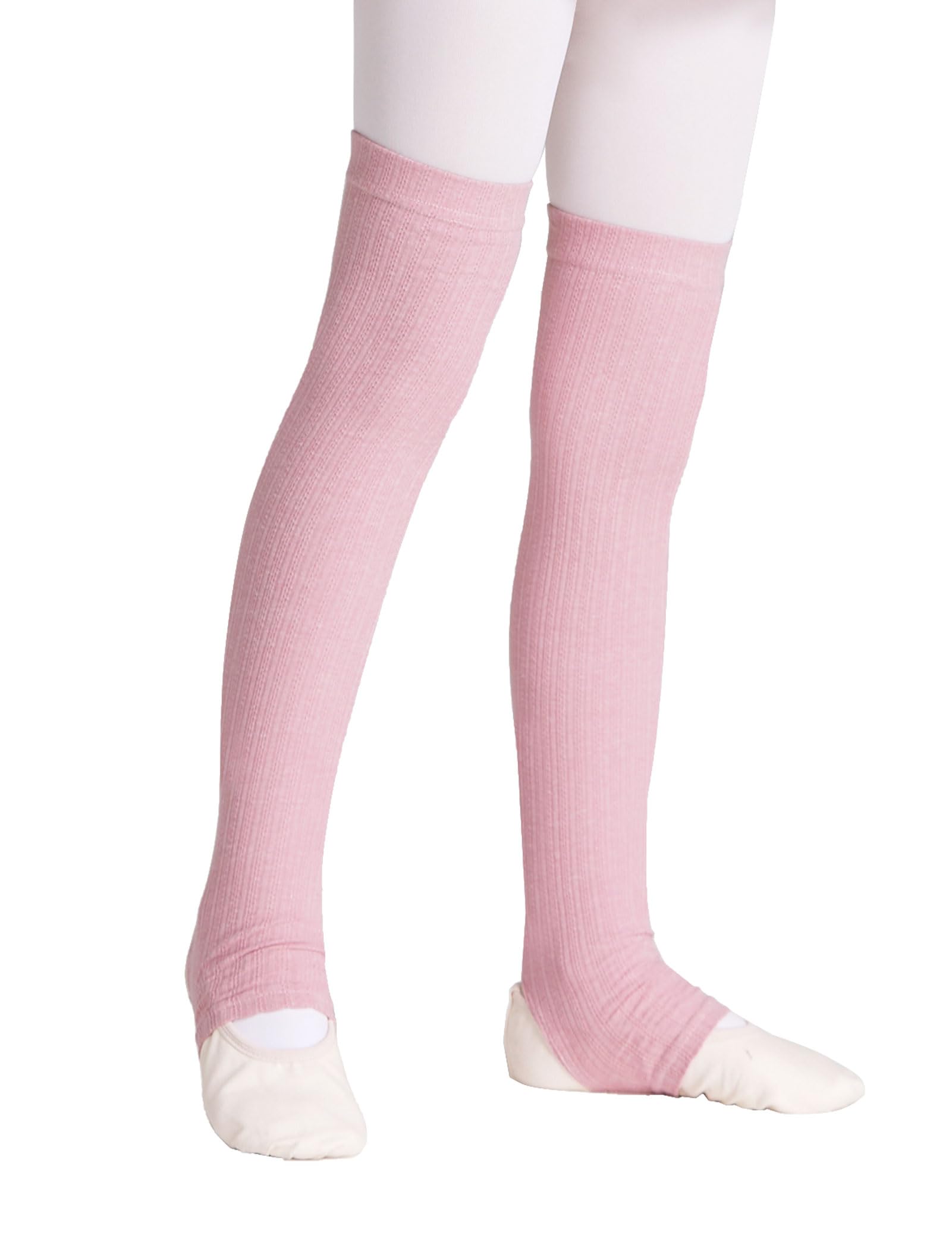 Toddler Ballet Stirrup Socks Knit Girls Leg Warmer Athletic Legsleeve