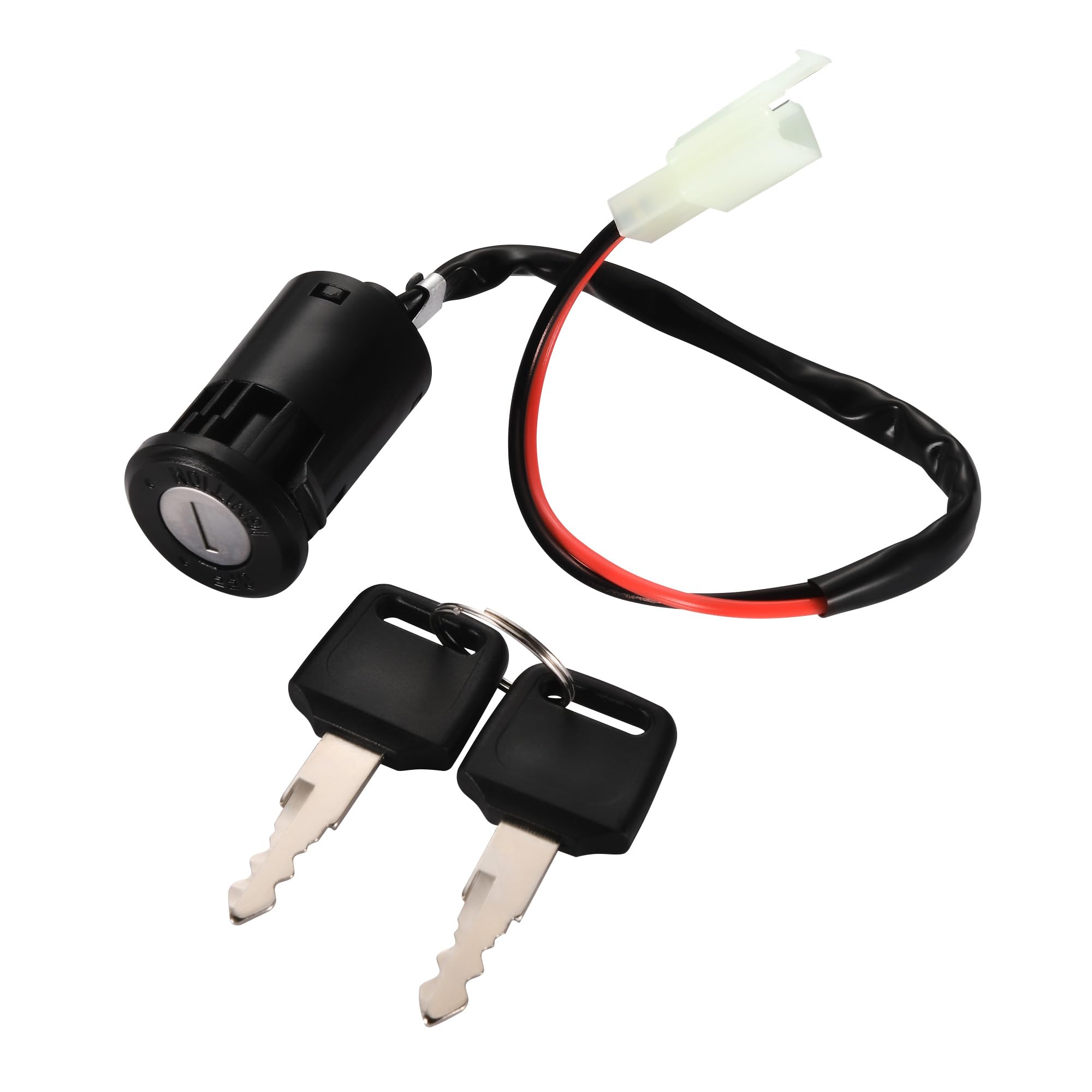GOOFIT 2 Wire Ignition Key Switch Lock Replacement for Electric Trike and Scooter Golf Carts Bikes