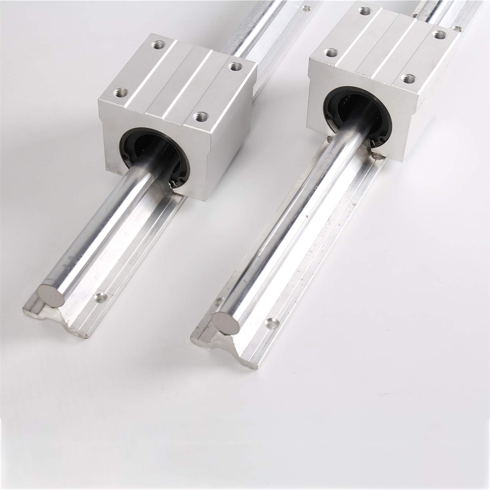 B. 2PCS SBR16 Guida Guida lineare 300 400 500 600 1000 1200 1500mm + 4pcs SBR16UU Set di Guida lineare a Blocco lineare (Guide Length : 1000mm)
