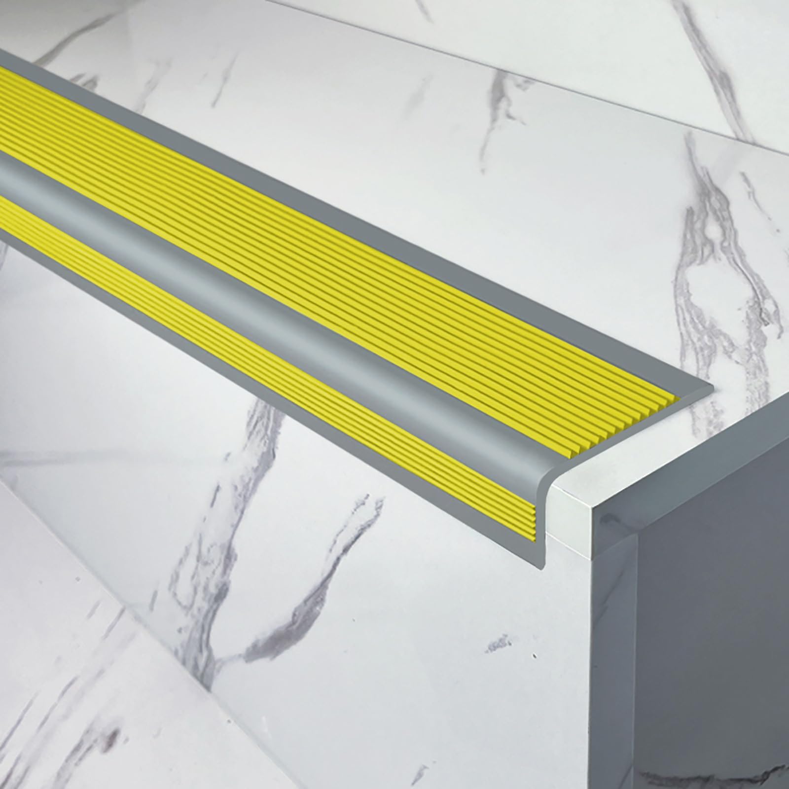 Strisce di sicurezza adesive in gomma antiscivolo per scale Protezione antiscivolo per scale commerciali Decorazione interna per scale durevoli