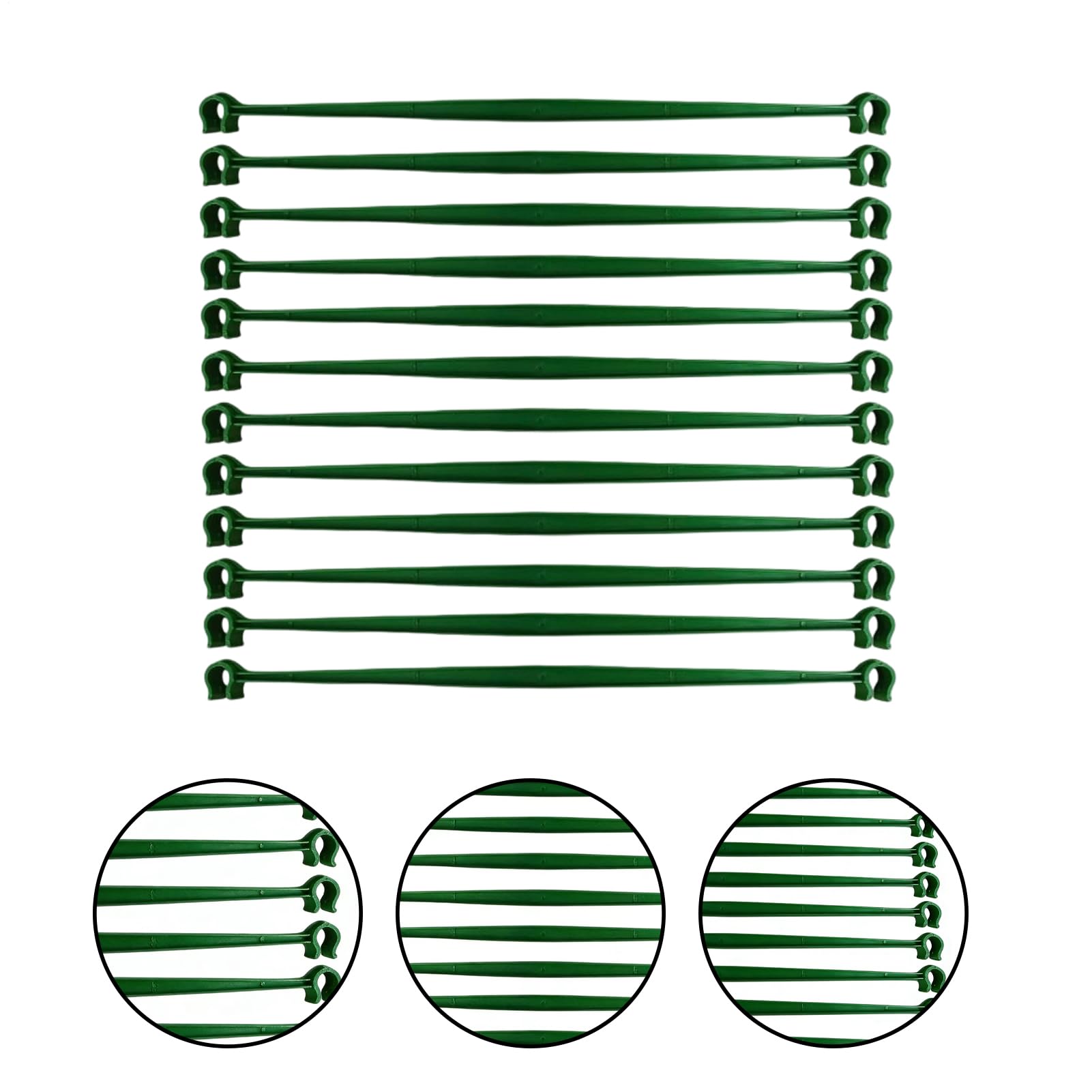 Soportes y Tutores para Tomates 36 Unidades de Enlaces Flexibles, Clips y