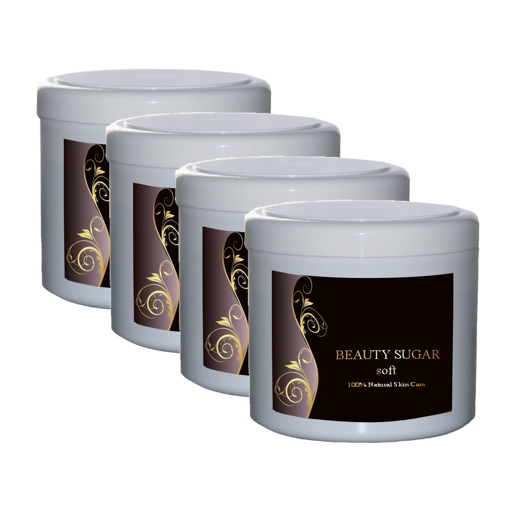 Soft Lot de 4 boîtes de pâte à sucre pour épilation 500 g