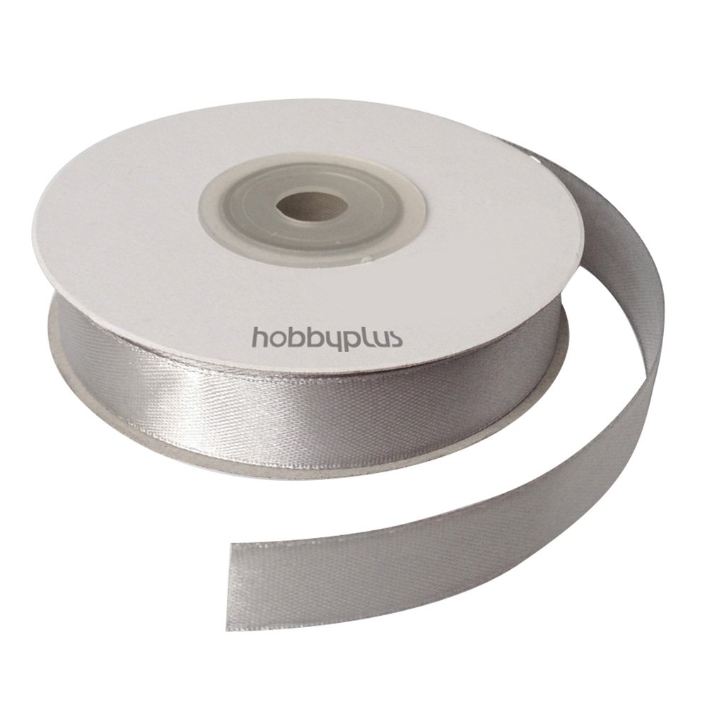 Www.hobbyplus.co.uk #009: Silver 22Meter Full Reel 15Mm Satin Ribbon