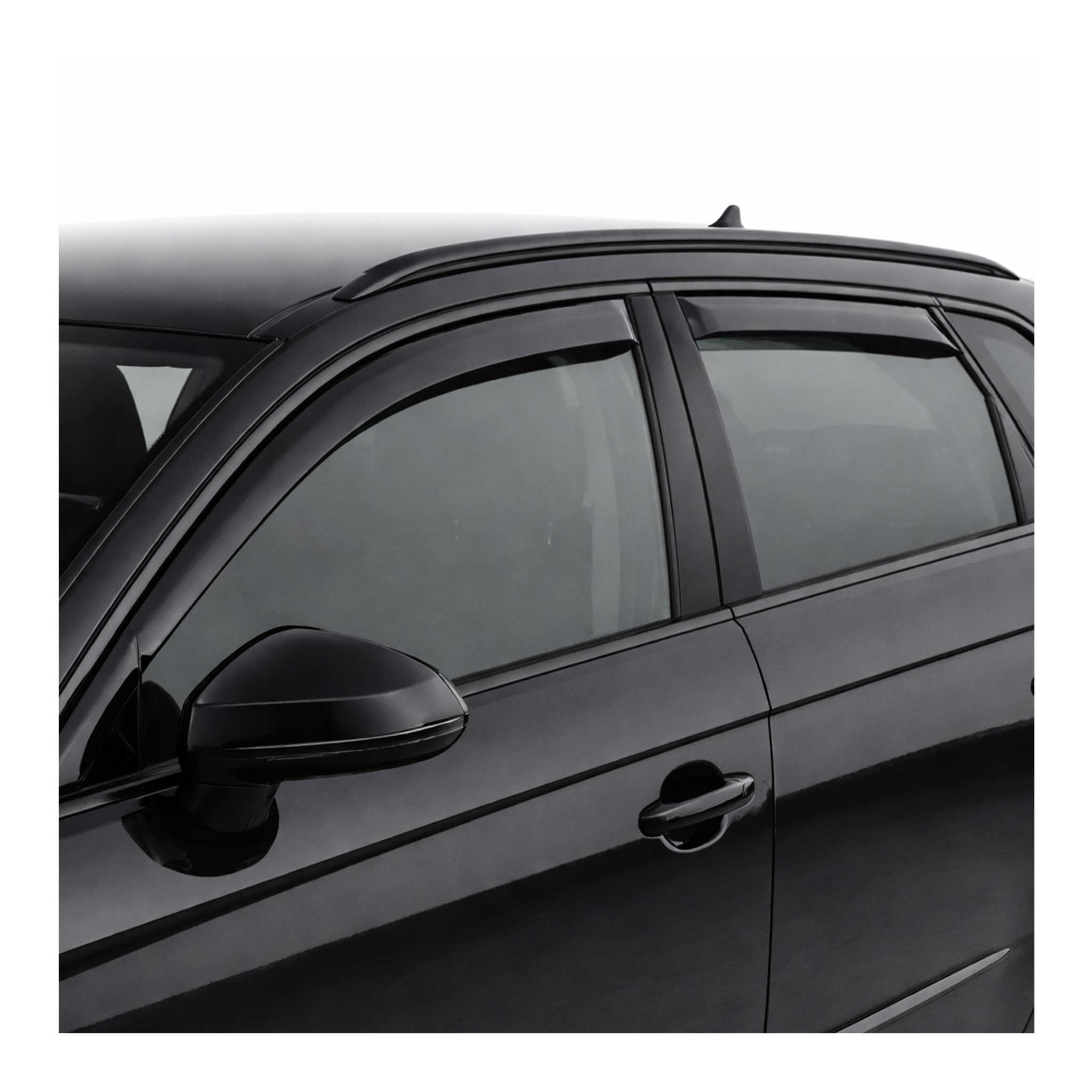 OMAC Windabweiser Regenabweiser kompatibel mit Audi A3 8V Sportback 2012-2020 Acryl Dunkel 4tlg