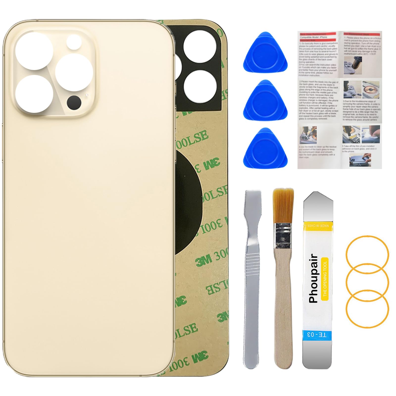 Amazon.co.jp: Phoupair バックガラス 交換用 iPhone 14 Pro 6.1インチ
