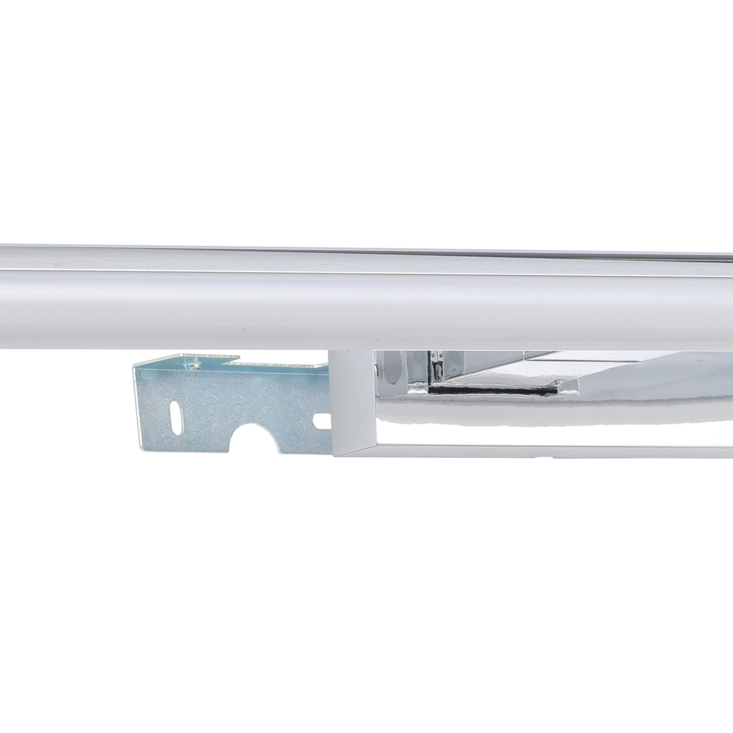 EGLO LED Wandlampe Vadumi, Spiegelleuchte, Wandleuchte aus Kunststoff, Badezimmer Lampe in Chrom, Weiß, LED Feuchtraumleuchte neutralweiß, IP44, L 78 cm