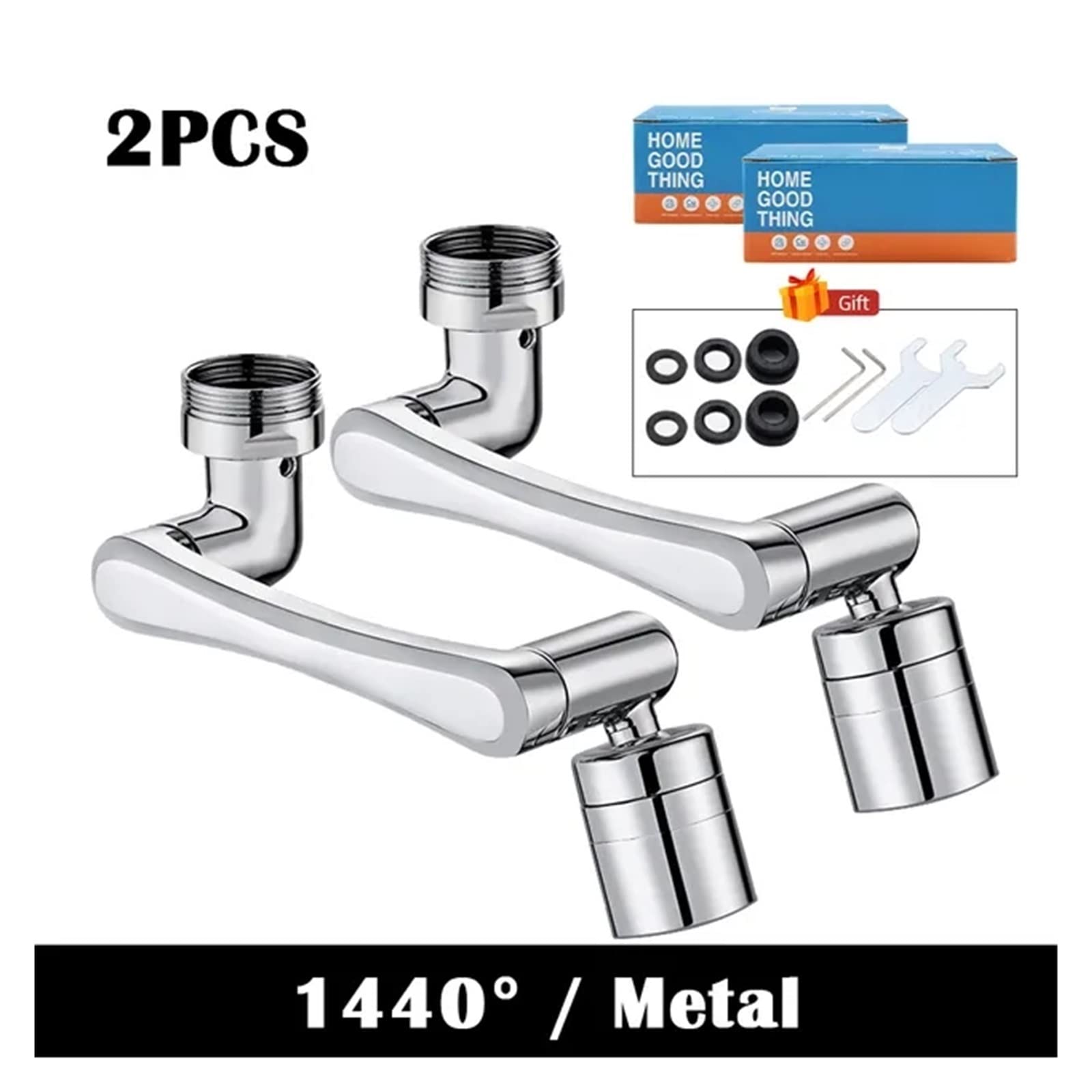 Miedziany Metal 1440 ° obrotowy kran Aerator Extender uniwersalny Bubbler filtr przeciw rozpryskom oszczędzanie dyszy wodnej do kuchni Well Made(2pcs-01)