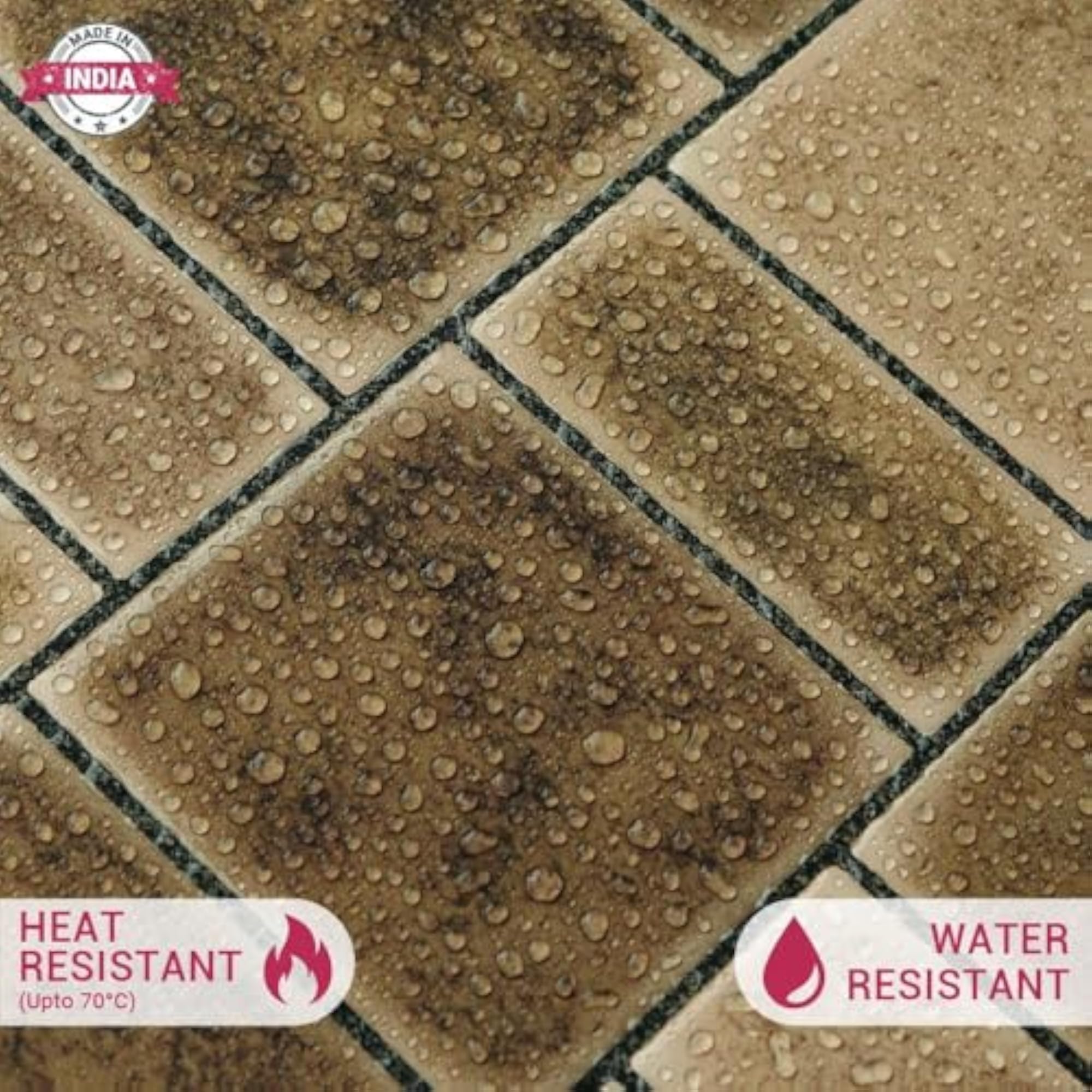 3D Brick Pattern Peel & Stick Tiles, Easy DIY Adhesive Backsplash