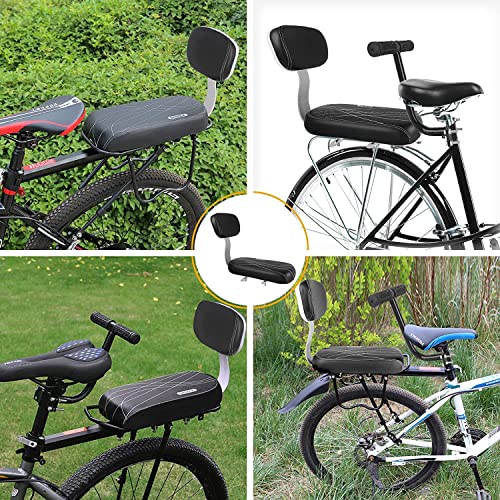 Samyoung SMS-01-0282 Bicycle Rear Back Seat Cushion Armrest Footrest Set, Wide Child Bike Seat Back Safety Armrest Handrail Feet Pedals thumb #7