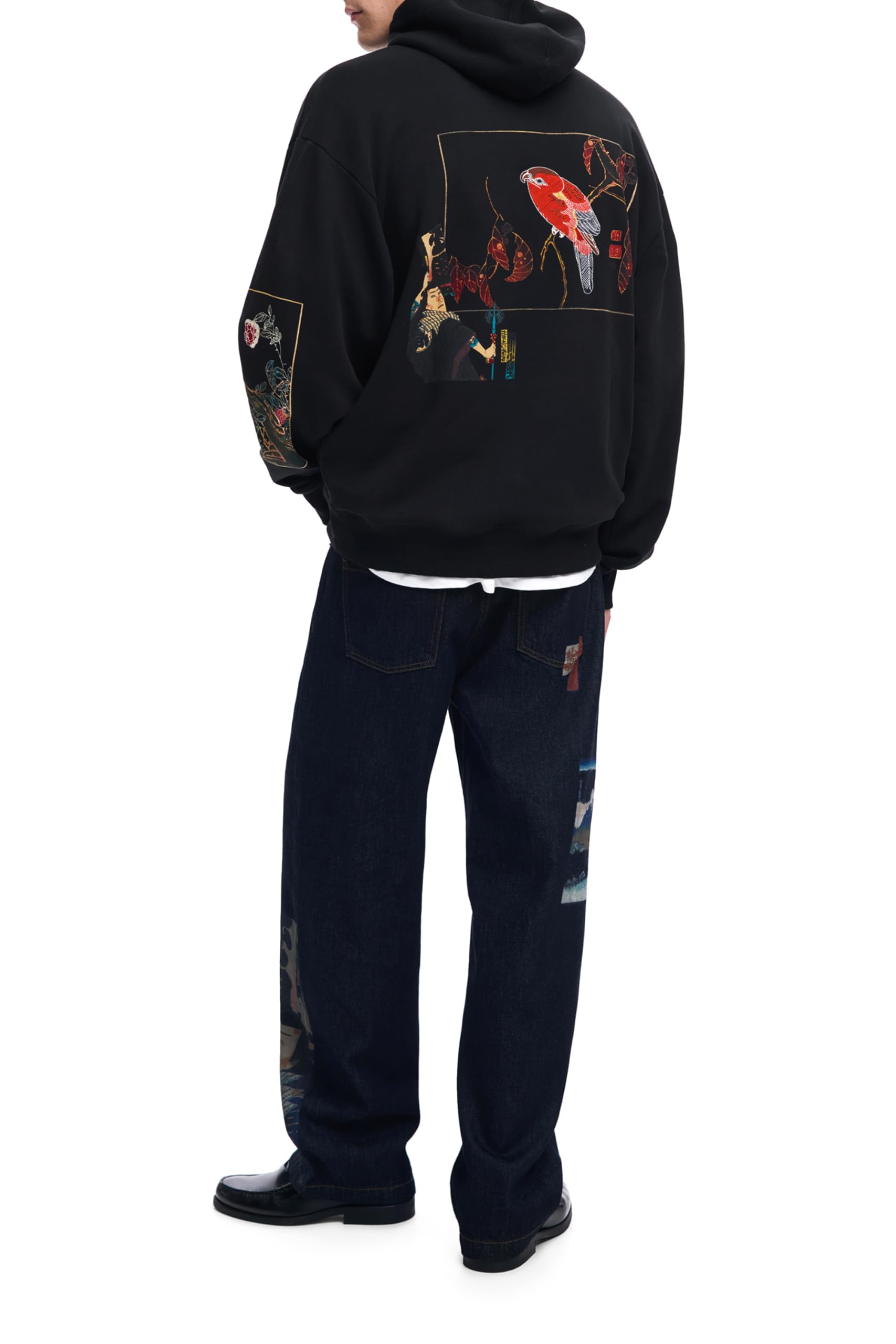 Desigual Sweat_Postcards Sweatshirt Hombre (Pack de 1)