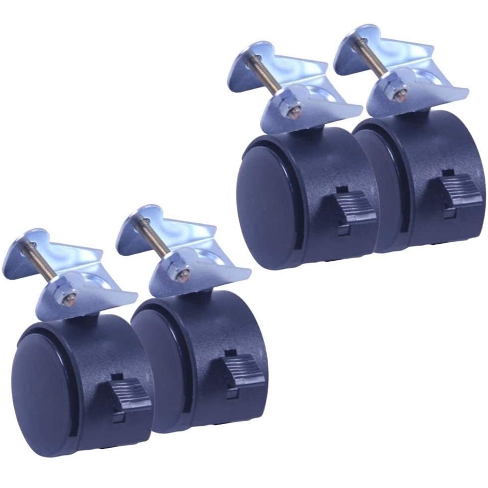 Roulettes de meubles matériau rabattable 50 mm avec attelle métal