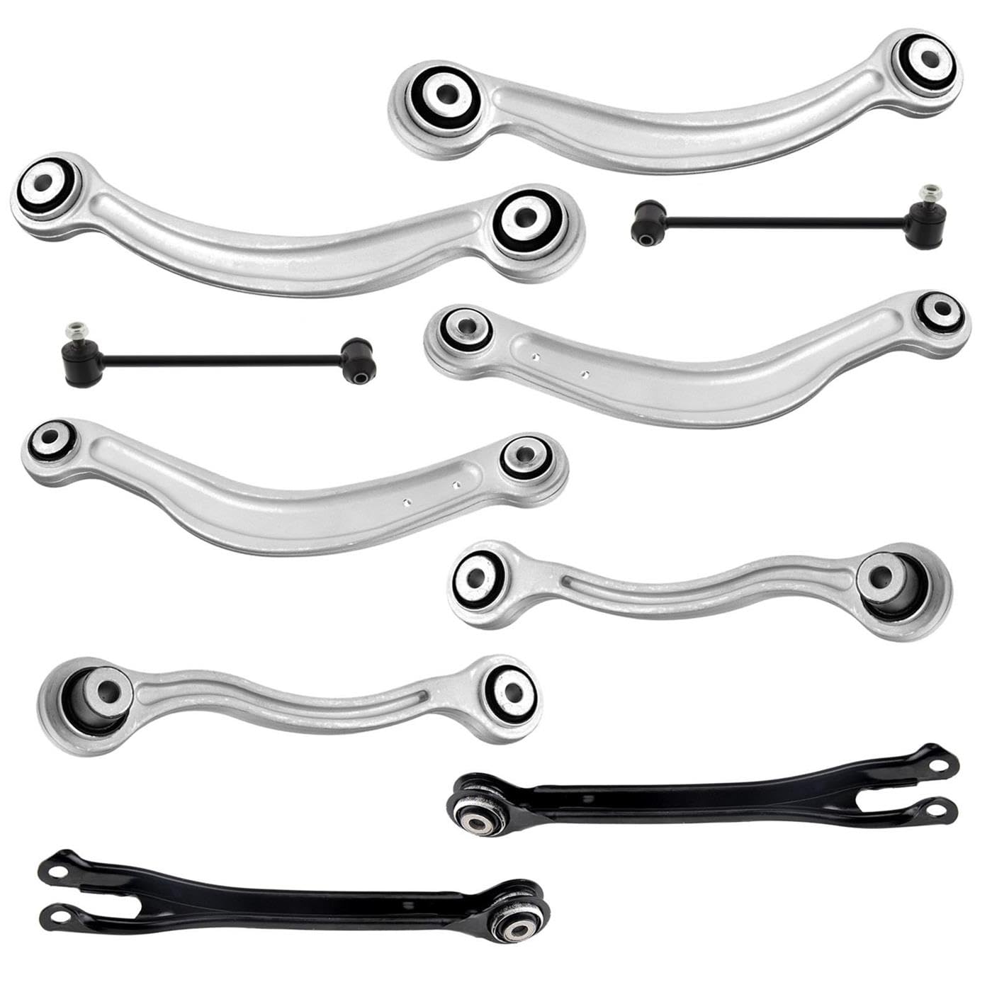 1x Achsträger Hinterachse 8x Querlenker Schrauben Satz 2x Koppelstange für Mercedes-Benz W204 S204 W205 S205 W212 S212 A207 C207 C218 X218 X204