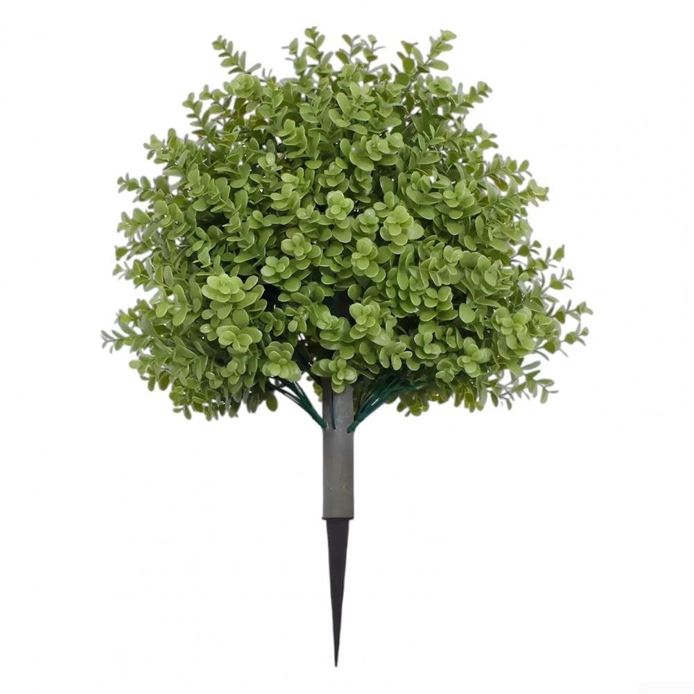 Buis artificiel extérieur et arbuste topiaire avec piquet pour déco jardin