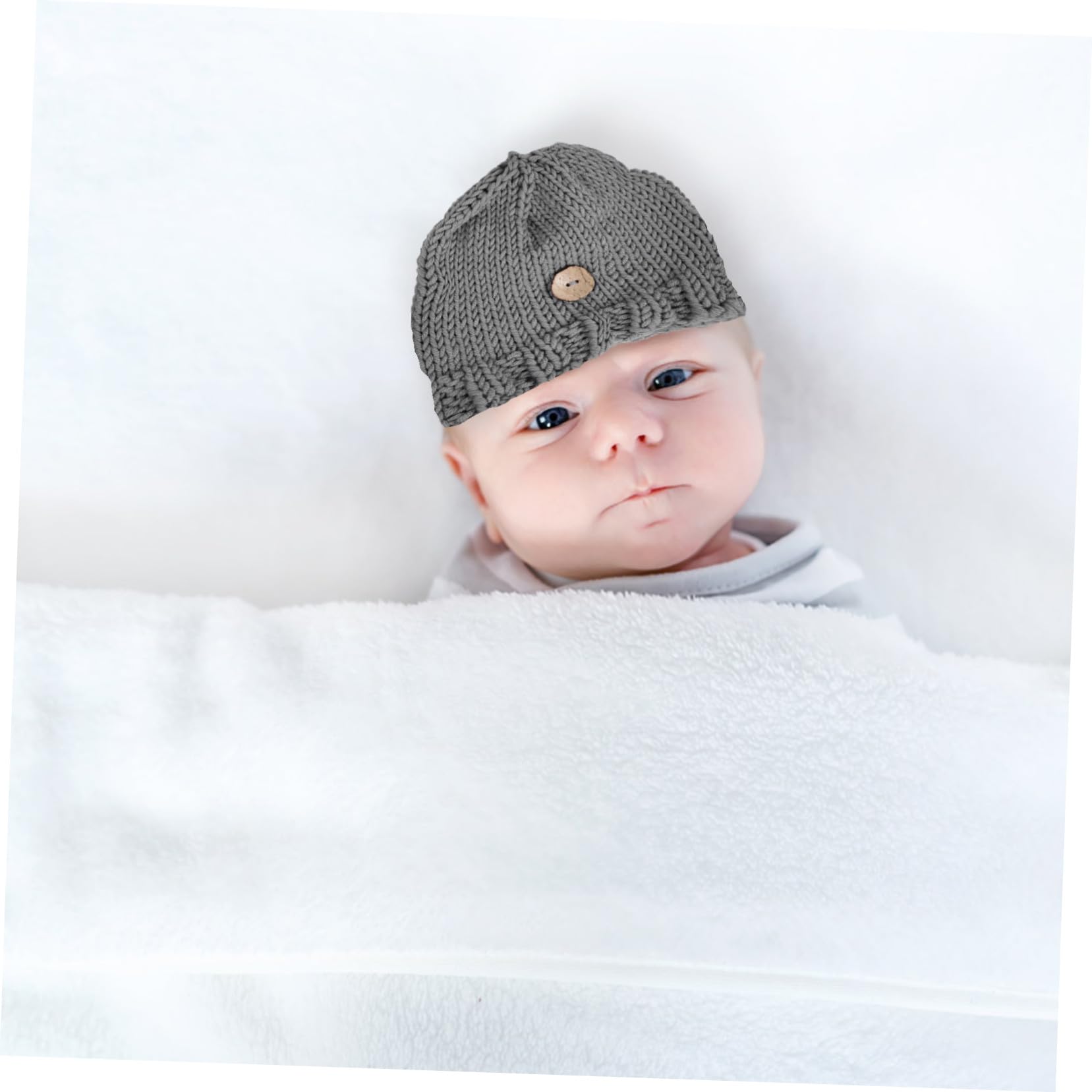 SHERCHPRY tirantes recién nacidos ropa de recién nacido traje de punto para fotos de bebé niño traje bebe gorro bebe disfraz de recien nacido traje de fotografía recién nacido Grey
