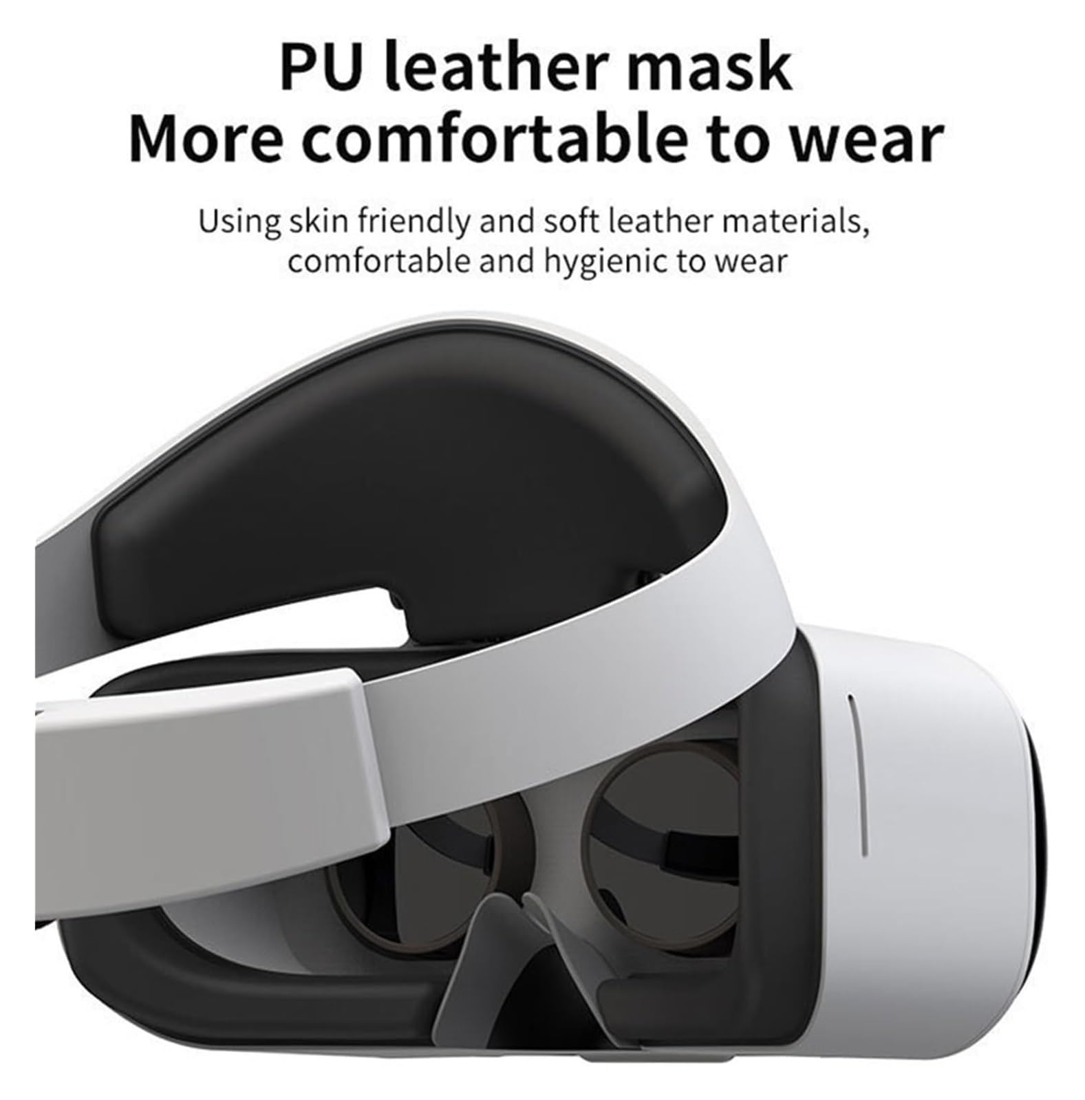 Gafas de Realidad Virtual for Smartphones, Lentes asféricas HD (teléfonos de 4,7 a 6 Pulgadas), Enfoque y Distancia Ocular Ajustables, Lentes antihalo y Diadema Ajustable.
