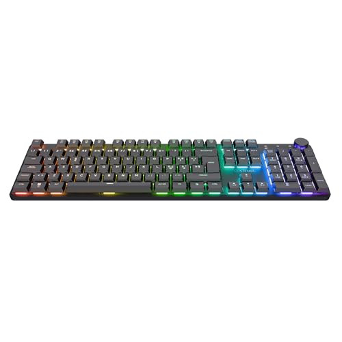 GXT 868 Torix Tastiera Meccanica Wireless Italiano QWERTY, Tastiera Gaming Ricaricabile RGB 2.4GHz, Batteria 100 Ore, Interruttori Huano Lineari, Tasti Programmabili, PC Laptop - Nero - Tastiera gaming - Immagine 10