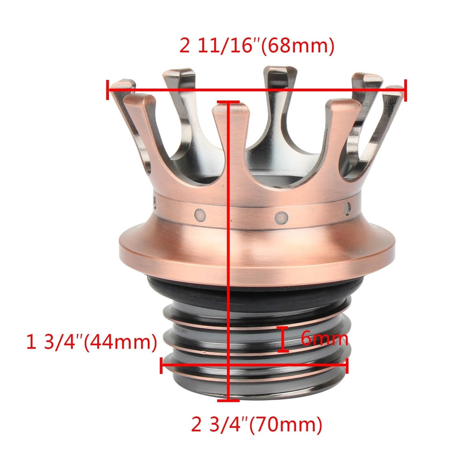 Moto Cafe Racer Serbatoio A Filo In Alluminio Tappo Serbatoio Stile Corona Tappo Serbatoio Carburante Ventilato Per Ha&rley CVO 1200 883 tappo serbatoio moto