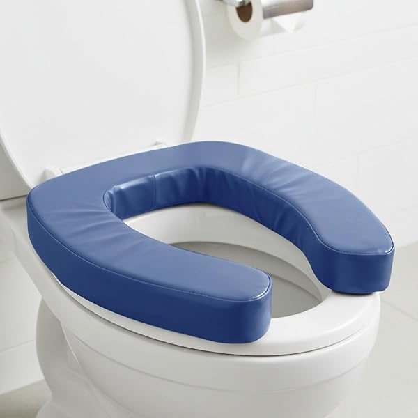 Sedile WC Rialzato Per Anziani - Supporto Ergonomico Antiscivolo | Alza Water Con Cuscino Impermeabile | Estensore Per Disabili | Per Bagno, Casa, Ospedale, Camper - 1