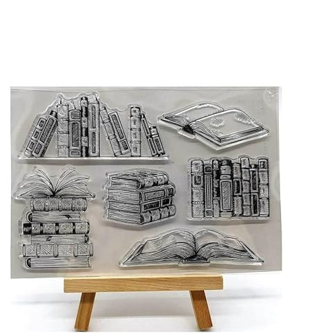 Lily Craft Linda Craft 1pc Book Collection Clear Stamps for Card Making Decoration and DIY Scrapbooking Cover