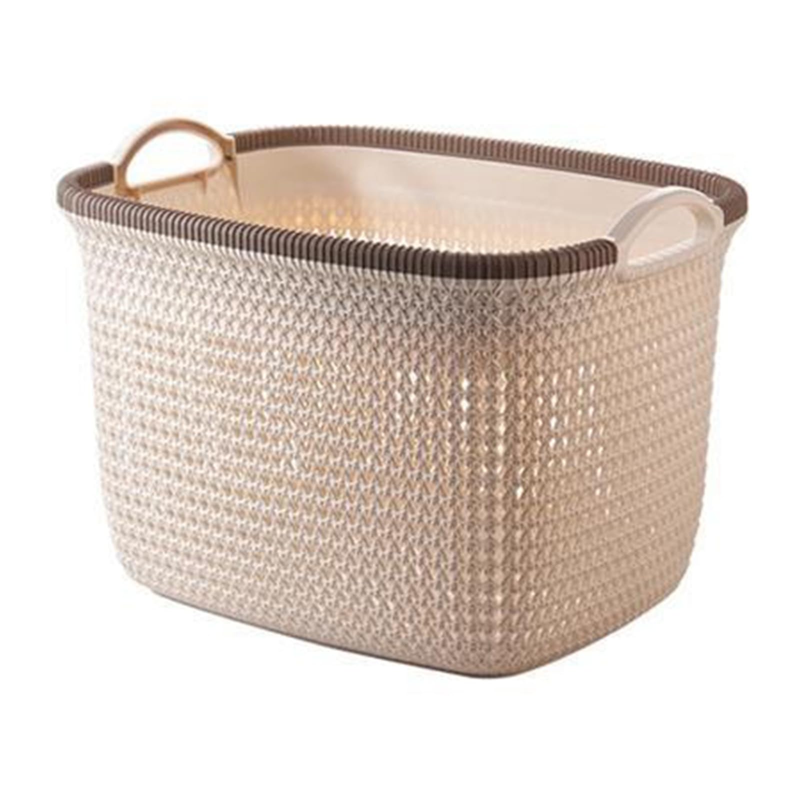 Extra Large Imitation Rattan Storage Basket, Portable Clothing Storage Basket, Bathroom Dirty Clothes Basket, Snacks Load Toy Storage Basket