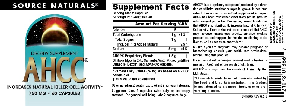 Source Naturals AHCC Supplement