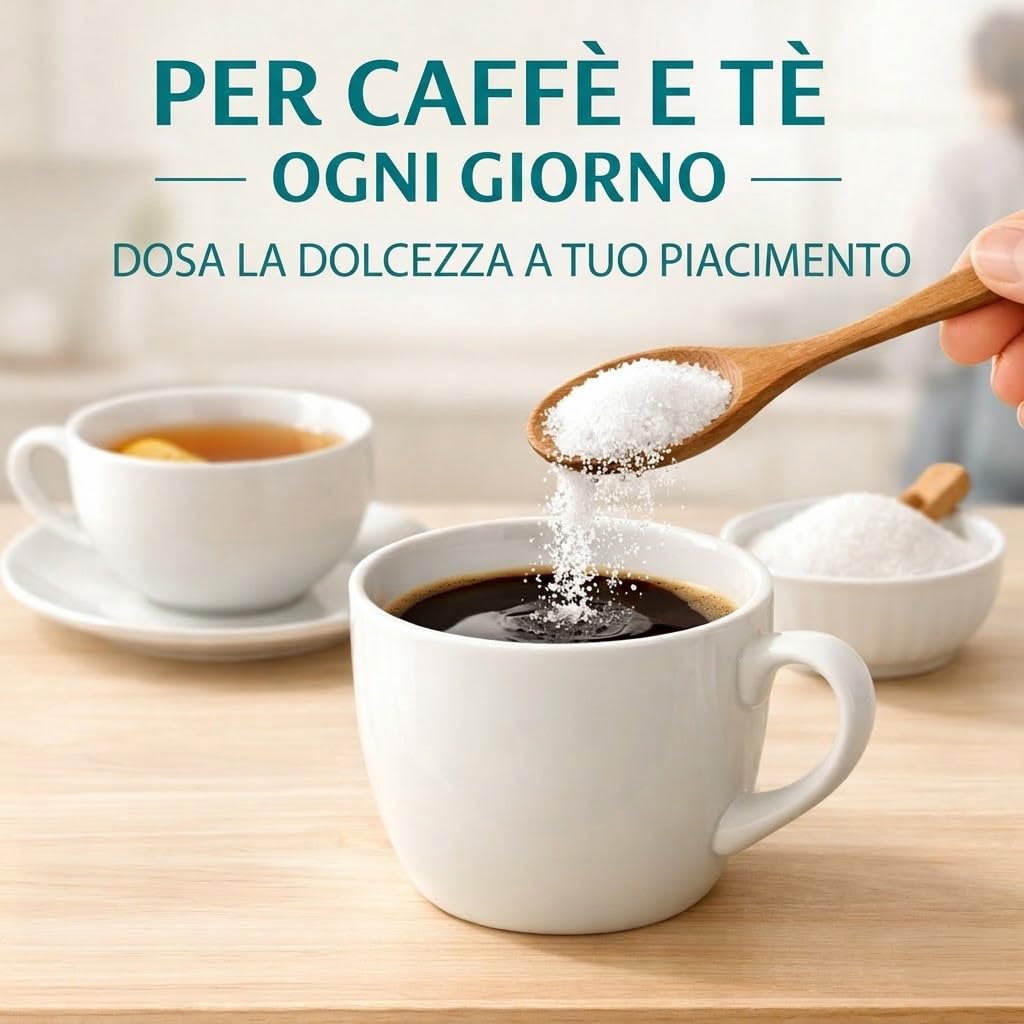 GiDeli Eritritolo 3 kg di zucchero semolato privo di calorie come alternativa allo zucchero vegano e dentale