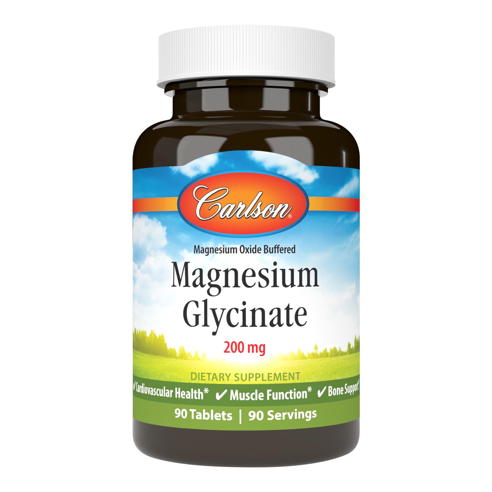 Carlson Buffered Magnesium Glycinate 200mg