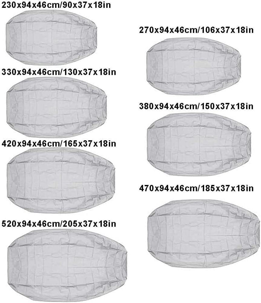 Telo Copri Barca，Telo Barca, Copertura per Barca Gonfiabile - Copertura per Barca Gonfiabile Impermeabile Resistente ai Raggi UV (Colore: Nero, Grigio, dimensio