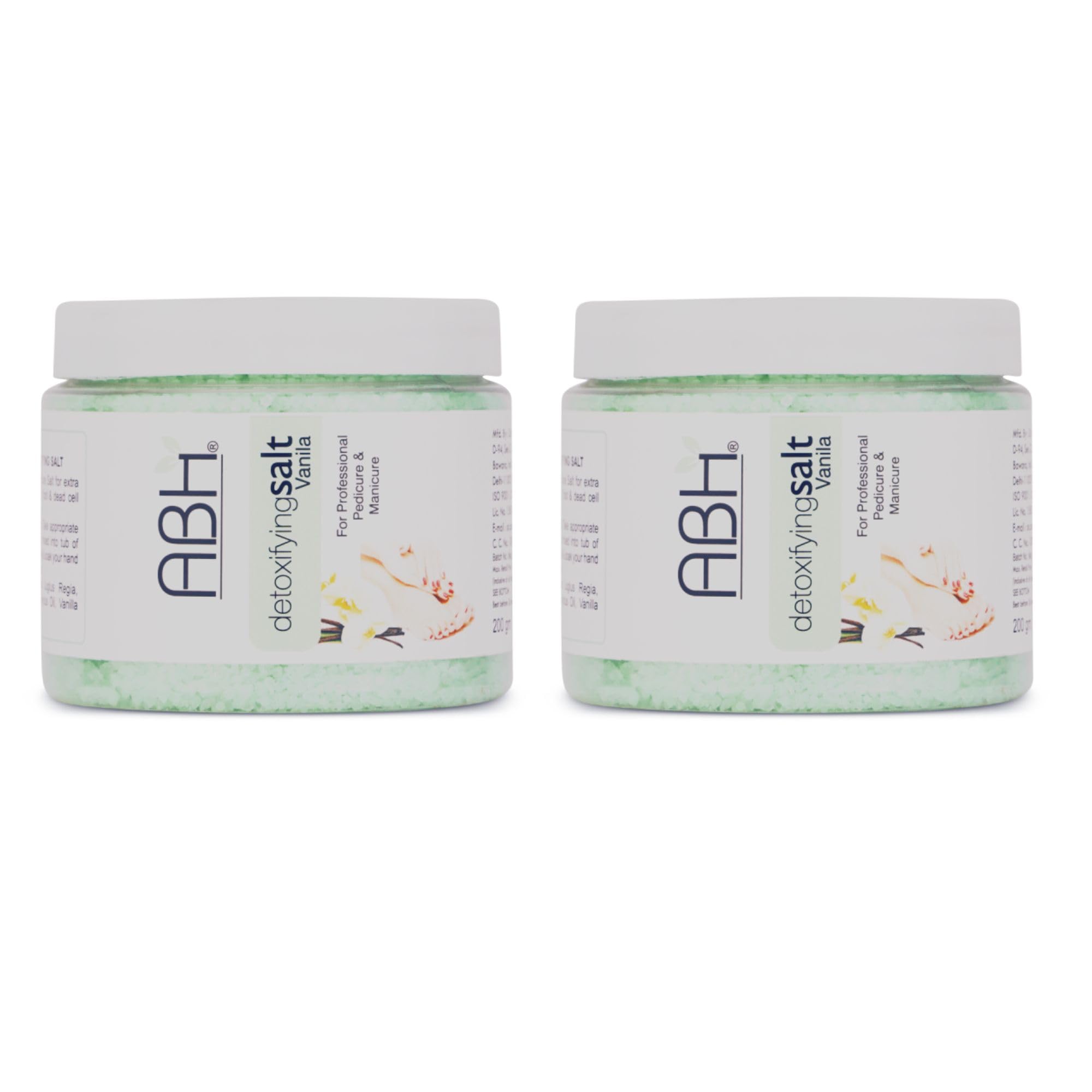 ABH Detoxifying Vanilla Salt Pack of 2 x 200g Jars Spa Grade Foot Soak & Hand Scrub for Pedicure & Manicure Infused with Natural Vanilla Extract & Mineral-Rich Salts Gently Exfoliates, Detoxifies, Softens Rough Skin, and Rejuvenates Tired Feet & Hands Ideal for Salon Professionals & Home Spa Treatments-picture-53