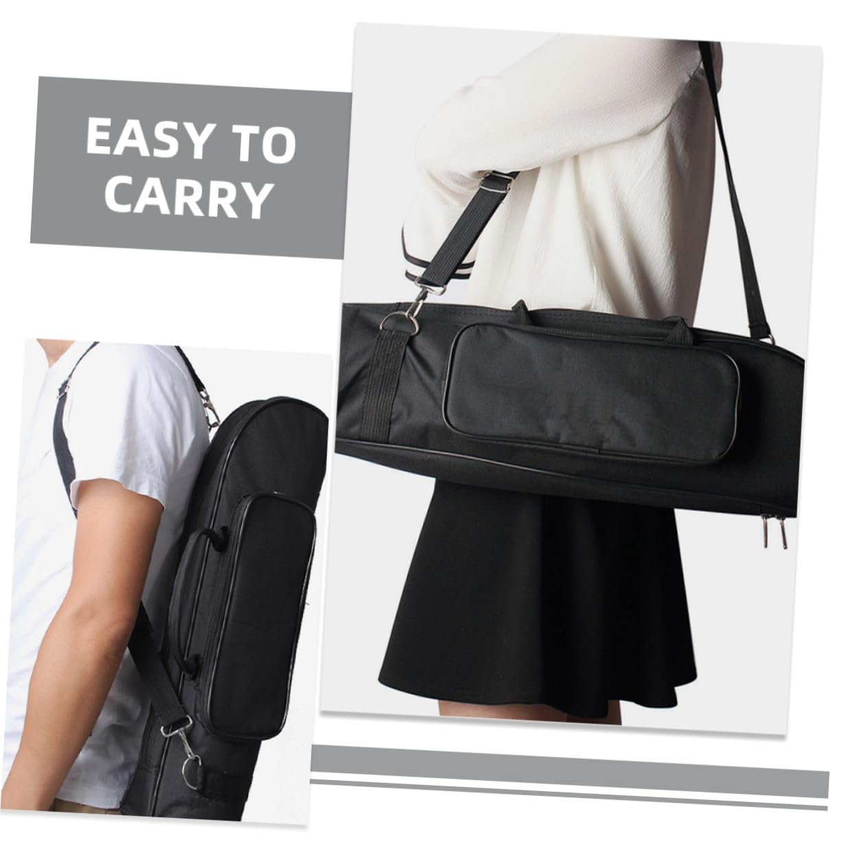 Beaupretty Estuche para Trompeta de Tela Oxford Compartimentos Separados y Correa Hombro para Trompetista