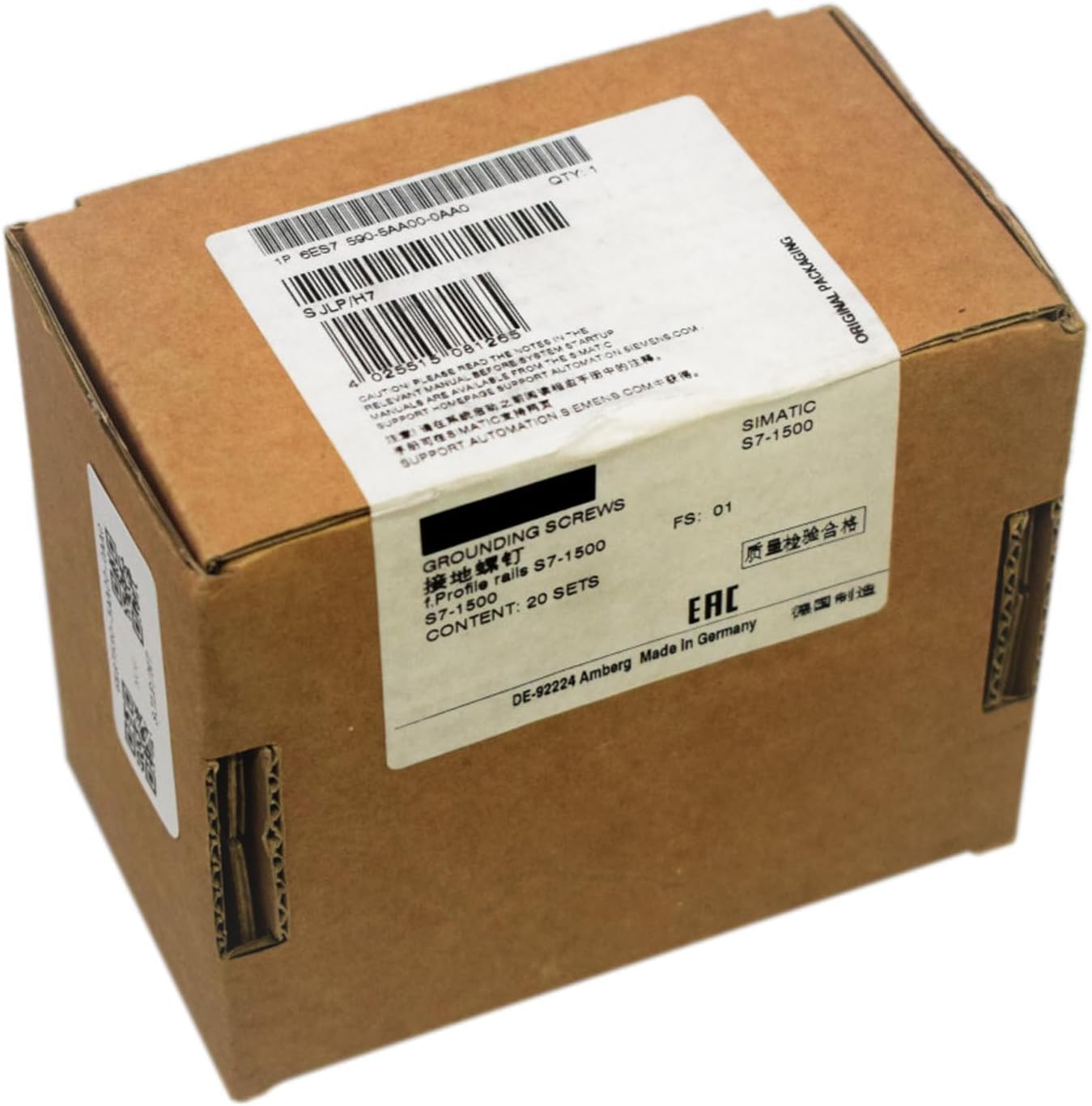 YNPPLGTJC 6ES7590-5AA00-0AA0 6ES75905AA000AA0 Sealed in Box 1 Year Warranty