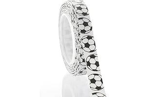 Soccer Theme Grosgrain Ribbon for Soccer Crafts Projects 3/8" x 180"