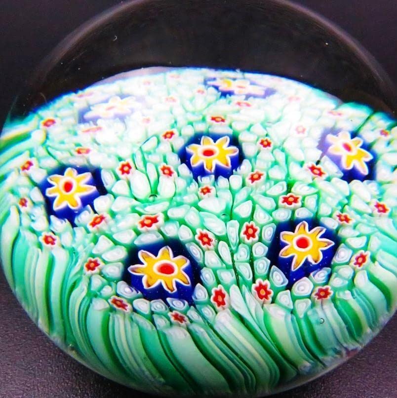 ＊希少！＊ バカラ ミルフィオリ 千の花 クリスタル ペーパーウェイト 12星座 ミルフィオリ ミルフィオリ（千の花） ペーパーウェイト ペーパー