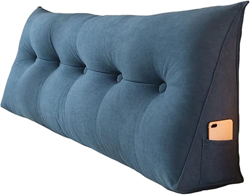 Almohadas de cuña para aliviar el dolor de espalda mientras duermes, suaves y cómodas, almohadas de lectura grandes para sentarse en la cama, cojín