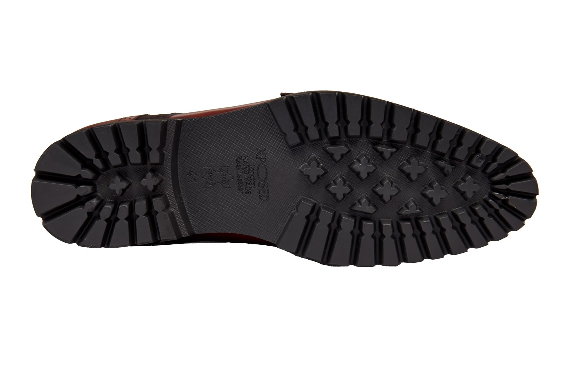 Zapatos de Hombre de Piel auténtica y Ante Hechos a Mano con Flecos y Doble Hebilla Brogue con Suela Dentada