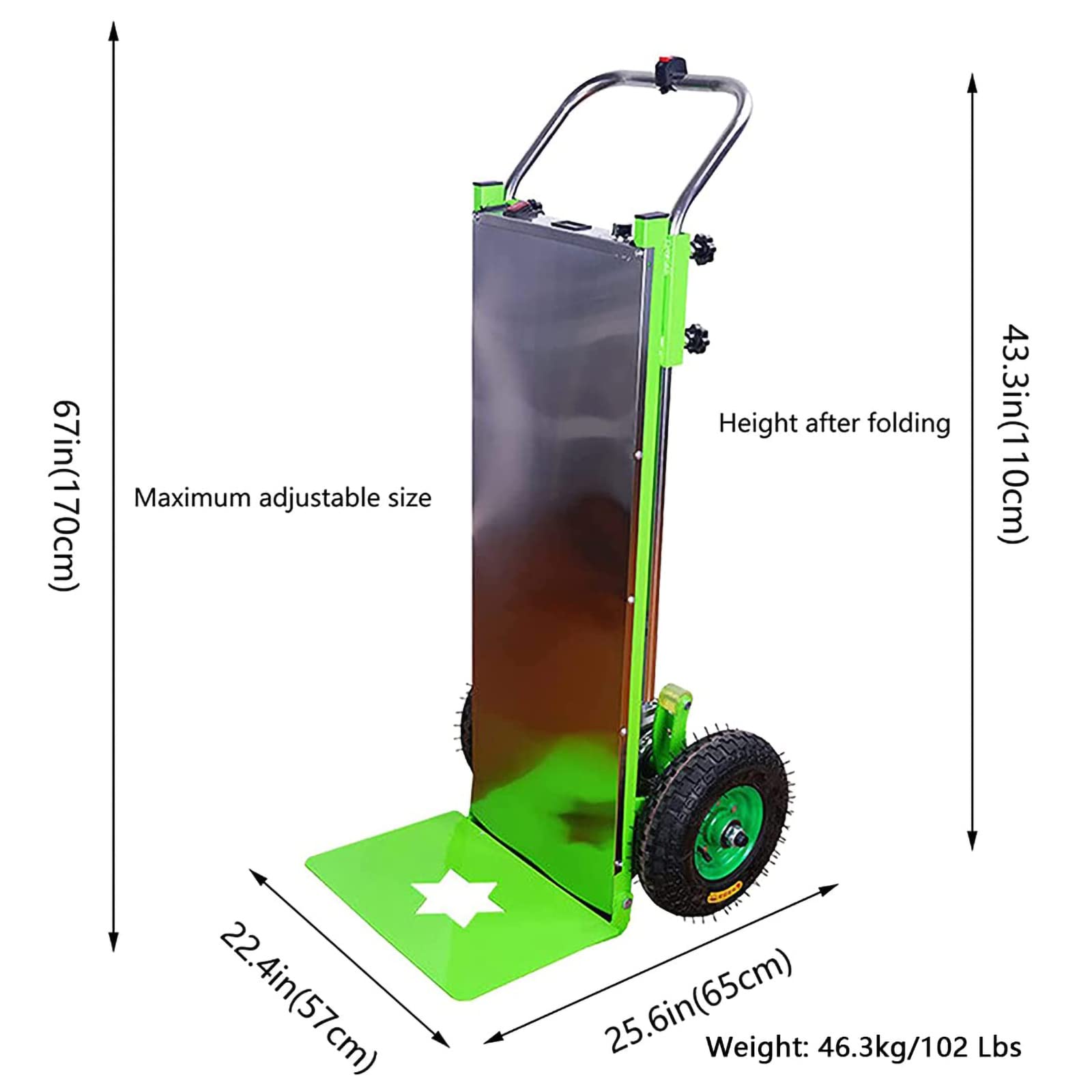 Salita Scale Elettrica, Carrello Scala Scala Carrello Portascale 48V 250kg, Montascale in Lega di Alluminio per Mobili in Movimento, Movimentazione Materiali E Ospedale