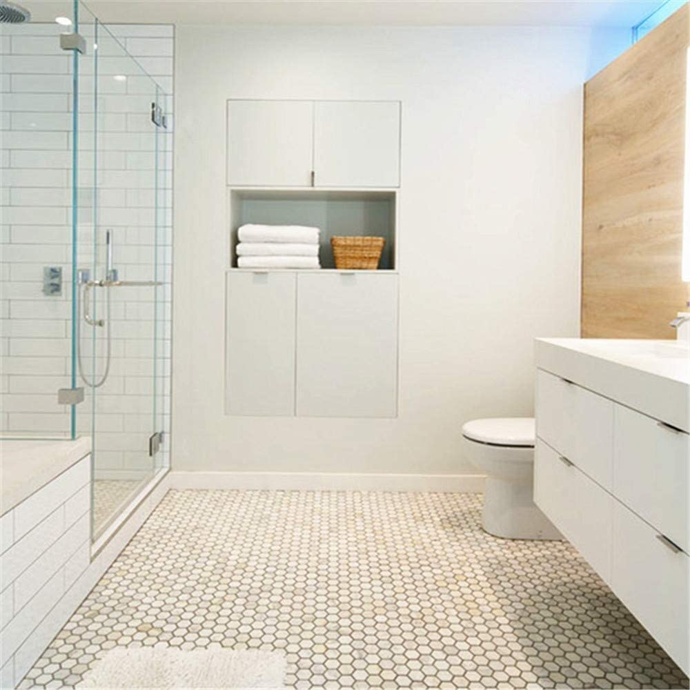 Tenedos Calacatta Gold Marble 2 Hexagon Mosaic Tile Honed Finish 1 Sheet for Kitchen Backsplash Bathroom Floor Shower Fireplace Spa Wall or Accent Design product thumbnail 6