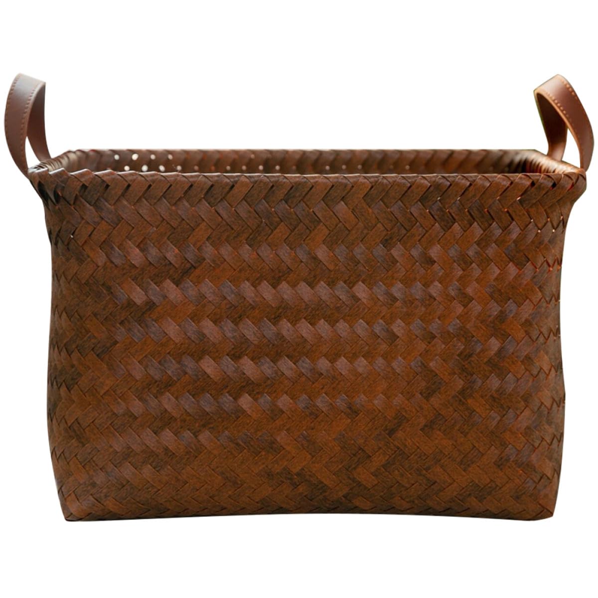 Panier à linge sale en saule grande capacité coffre rangement fait main
