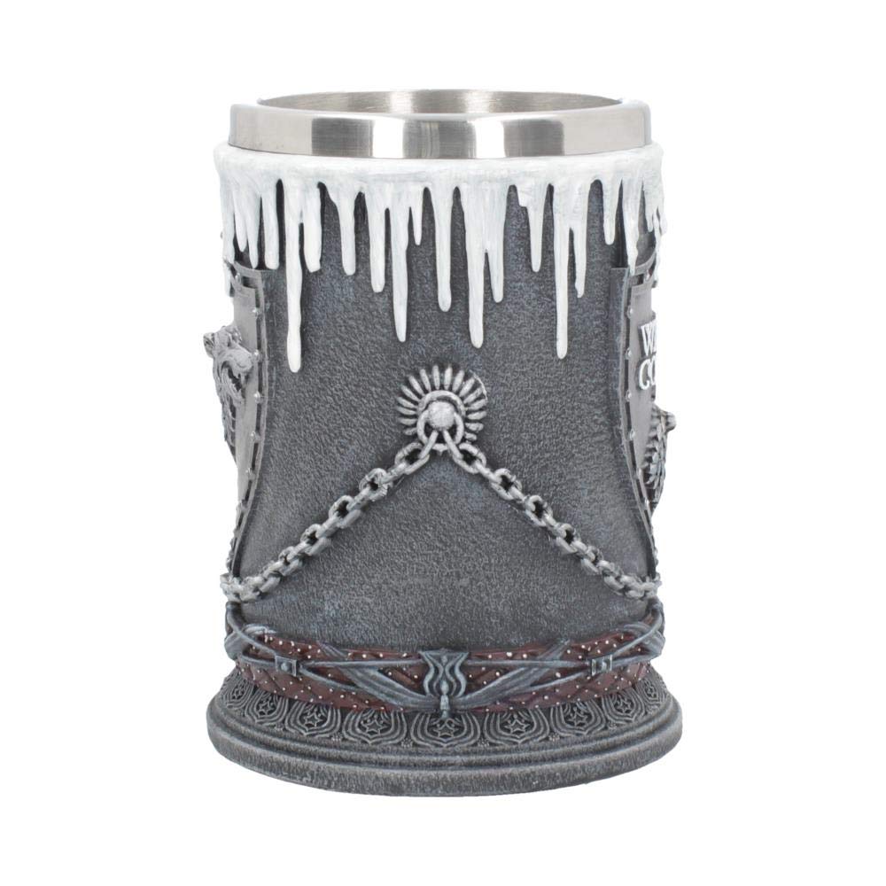 Nemesis Now House Stark kubek Gra o Tron, 20 cm, czarny