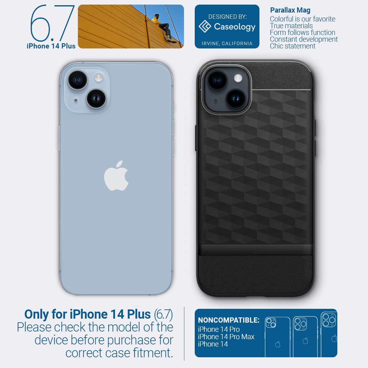 Amazon.co.jp: Caseology iPhone 14 Plus 用 ケース MagSafe対応